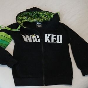 Wicked Black and Green Women's Hoodie